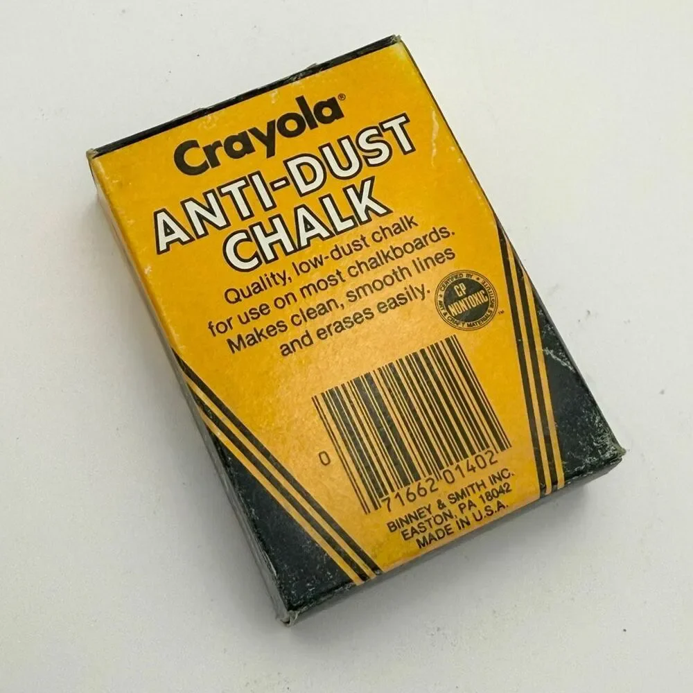 Crayola Vintage Dust Free White Chalk Lot of 4 Packs Never Used